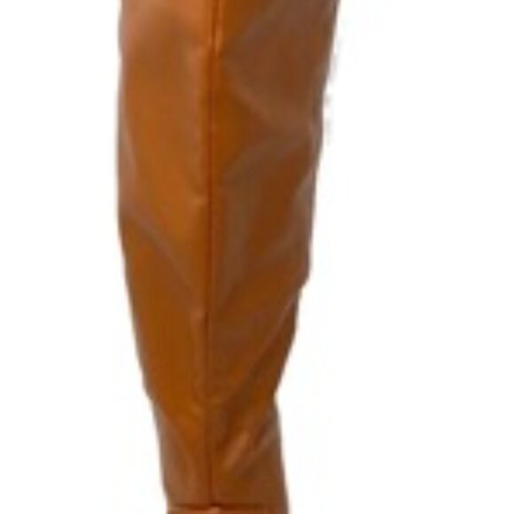 Bamboo Mindful Tall Women's Western Block Heeled Boot Tan Size 8 - Picture 5 of 6